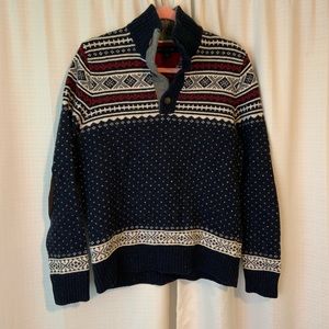 TOMMY HILFIGER BUTTON PULLOVER SWEATER🔥